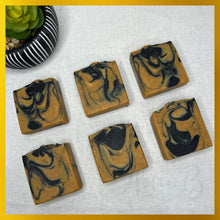 Load image into Gallery viewer, Activated Charcoal and Turmeric Natural Spa Soap Bar Unscented