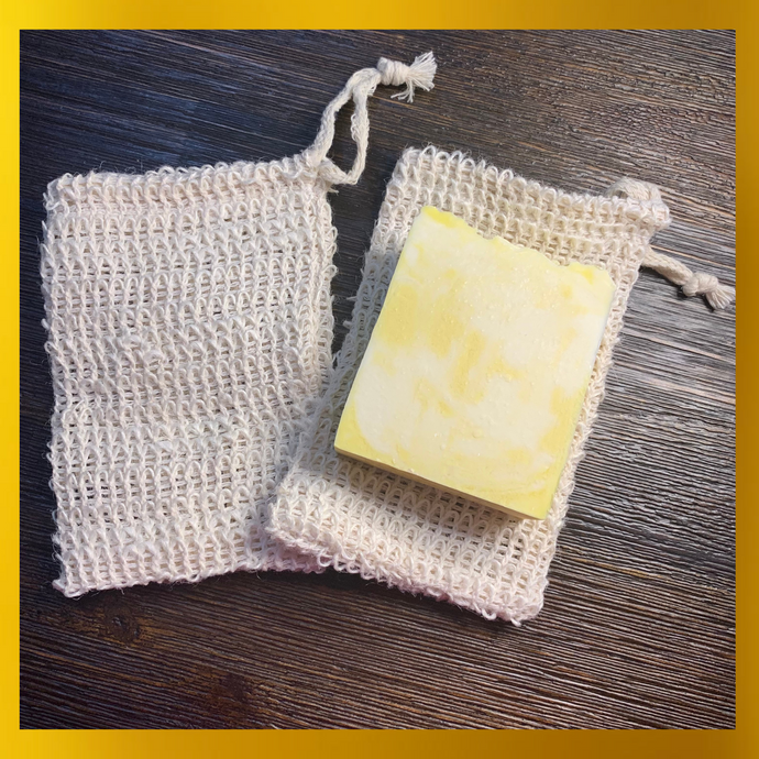 Sisal Exfoliating Soap Saver Bag.