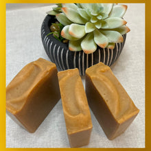 Load image into Gallery viewer, Turmeric &amp; Aloe Natural Spa Soap Bar Unscented
